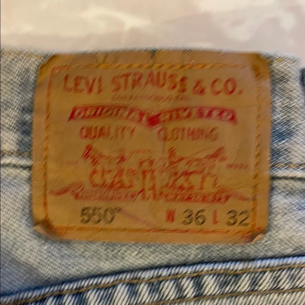 Levi’s 550 Light Blue Straight Leg Jeans Size W36 L32